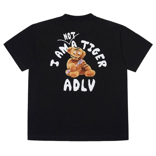 Áo Phông Acmé De La Vie ADLV Tiger Teddy Bear Doll Collage Short Sleevet T-Shirt Black Màu Đen Size 2-6