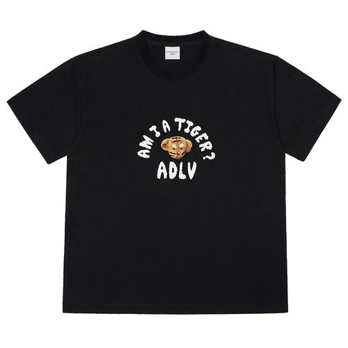 Áo Phông Acmé De La Vie ADLV Tiger Teddy Bear Doll Collage Short Sleevet T-Shirt Black Màu Đen Size 2-1