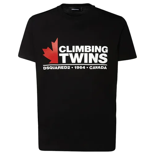 Áo Phông Dsquared2 Climbing Twins Cool T-Shirt S71GD1183 S23009 900 Màu Đen