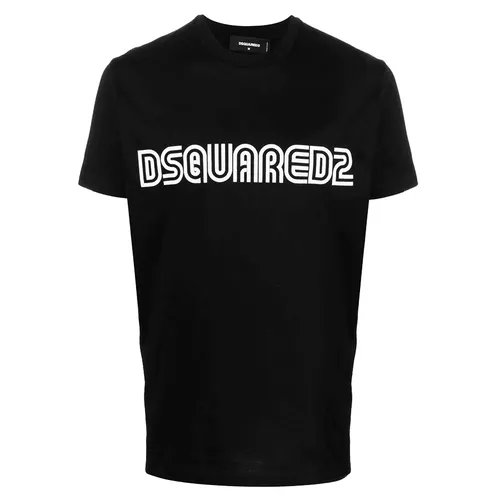 Áo Phông Dsquared2 D2 Outline Branding T-Shirt S71GD1186 S23009 900 Màu Đen
