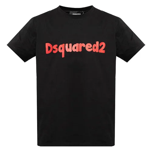 Áo Phông Dsquared2 T-Shirt With Logo S71GD1190 S22427 900 Màu Đen