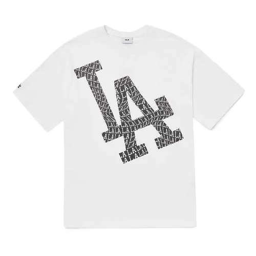 Áo Phông MLB  Illusion Mega Overfit LA Dodgers 3ATS60023-07WHS Màu Trắng Size M