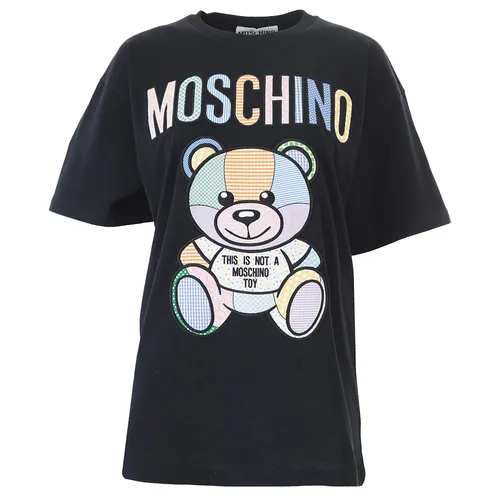 Áo Phông Moschino Couture Teddy Bear Cotton T-Shirt D V0707 0441 2555 Màu Đen Size XS