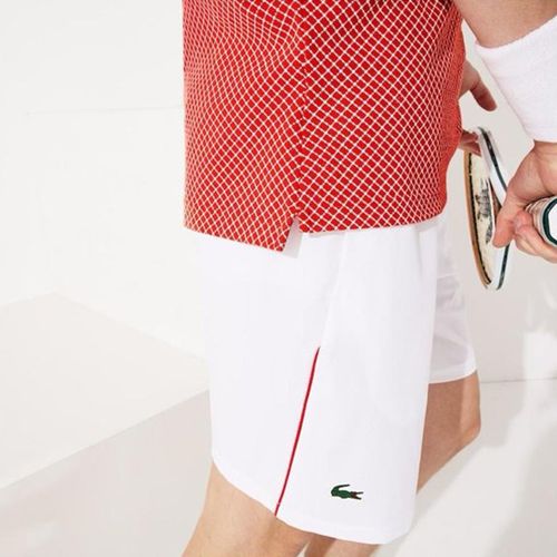 Áo Polo Lacoste Men’s Roland-Garros All Over Print Tennis Màu Đỏ Size XS-2