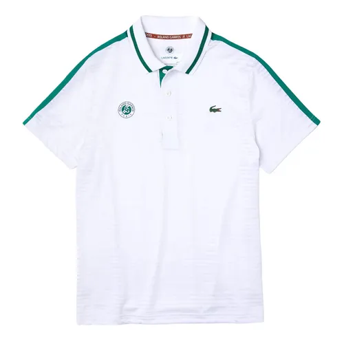 Áo Polo Lacoste x Roland Garros Men's Performance Polo Shirt - White And Bottle Size S