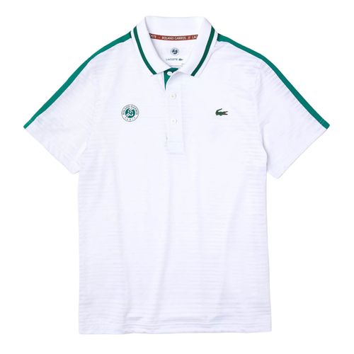 Áo Polo Lacoste x Roland Garros Men's Performance Polo Shirt - White And Bottle Size XS