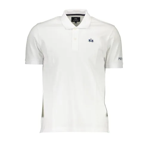 Thời trang - Áo Polo Nam La Martina Thêu Tay và Logo Ngực Nhỏ Màu Trắng Size L - Vua Hàng Hiệu