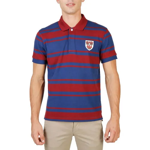 Oxford University - Áo Polo Nam Oxford University Kẻ Ngang QUEENS-RUGBY-MM-RED Phối Màu Size M - Vua Hàng Hiệu