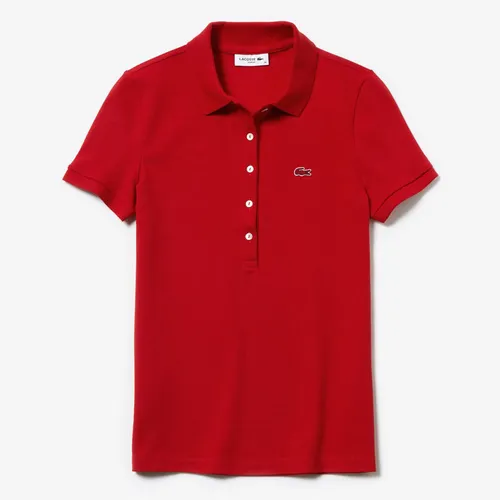 Áo Polo Nữ Lacoste Women's Lacoste Cotton Piqué PF7845 Màu Đỏ Size 42