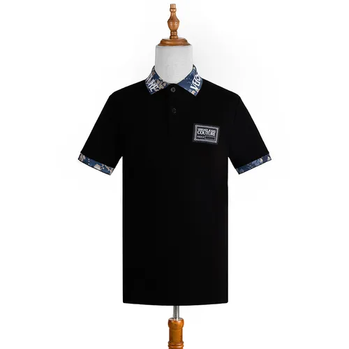 Áo Polo Versace Jeans Couture 73GAGT11 CJ01T 899 Màu Đen