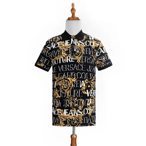 Áo Polo Nam Versace Jeans Couture Baroque-Print Logo 73GAG6S0 JS098 G89 Phối Màu Size S - Thời trang - Vua Hàng Hiệu