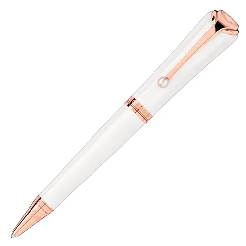 Bút Bi Montblanc Muses Marilyn Monroe Pearl Ballpoint Pen MB117886 Màu Trắng