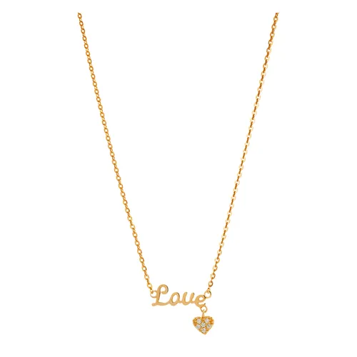Trang sức Huy Thanh Jewelry Việt Nam - Dây Chuyền Huy Thanh Jewelry DCMAMD 521 - 14K - Đá Cubic Zirconia Màu Vàng Gold - Vua Hàng Hiệu