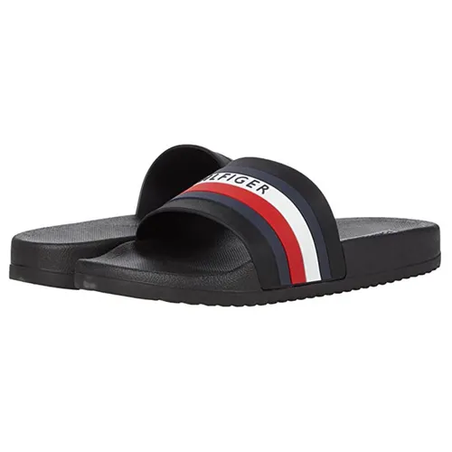 Dép Tommy Hilfiger Slide Riker Black Phối Màu Size 43