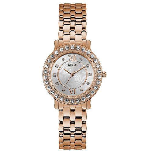 Đồng Hồ Nữ Guess Petite Crystal Blush Wrist Watch 34mm U1062L3 Màu Vàng Hồng-2