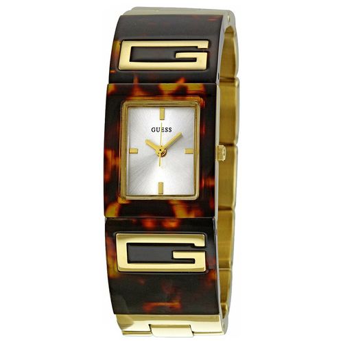 Đồng Hồ Nữ Guess Women's Flair Champagne Dial Gold-Tone Bracelet Watch W12107L1 Phối Màu