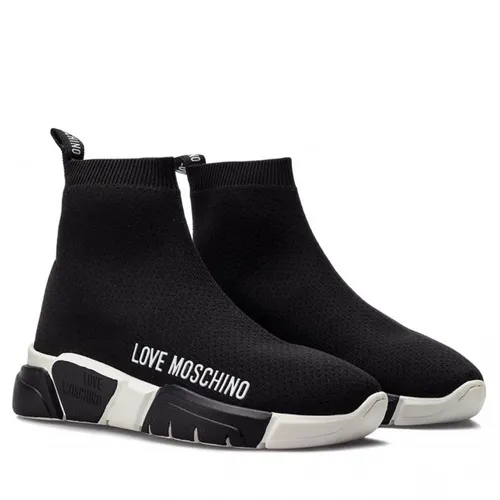Giày Sneakers Love Moschino Women's Shoes Sneakers JA15193 G1EIZ 5000 Calza Nero Black Sock Màu Đen Size 38 - Giày - Vua Hàng Hiệu