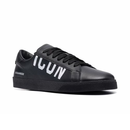 Giày Thể Thao Dsquared2 Men's Leather Sneakers Màu Đen