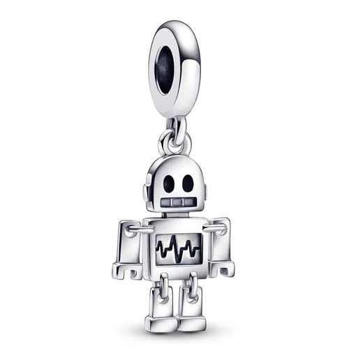 Hạt Vòng Charm Pandora Bestie Bot Robot Dangle 792250C01 Màu Bạc - Trang sức - Vua Hàng Hiệu