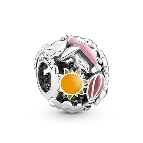 Hạt Vòng Charm Pandora Fly Away Rainbow Sky & Travel 791695C01 Nhiều Màu