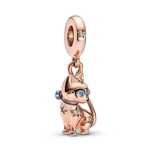 Hạt Vòng Charm Pandora Sparkling Pet Cat Dangle 782259C01 Màu Vàng Hồng C_QP - Trang sức - Vua Hàng Hiệu