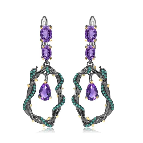 Kya Jewel Phối màu - Khuyên Tai Kya Jewel Vòng Cây Uốn Lượn Ấn Tượng KW12 - Vua Hàng Hiệu