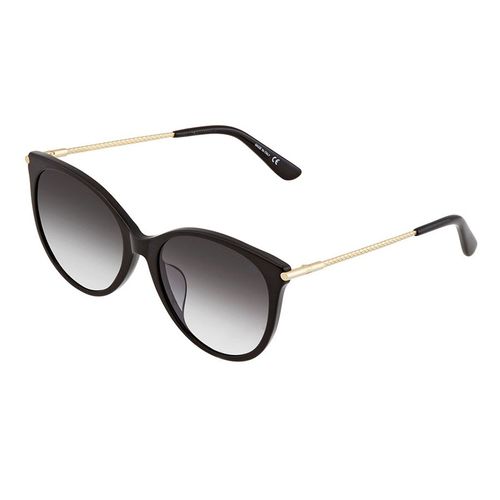 Kính Mát Bottega Veneta Grey Cat Eye Ladies Sunglasses BV0231SA 001 55 Màu Xám