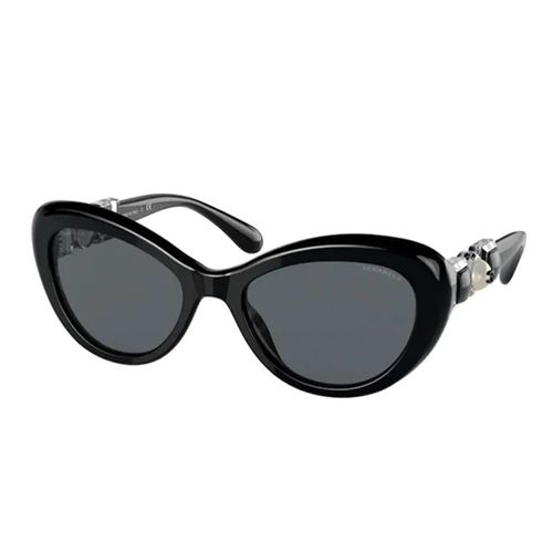 Kính Mát Chanel Cat Eye Sunglasses CH5443H 501S4 Màu Đen Xám-3