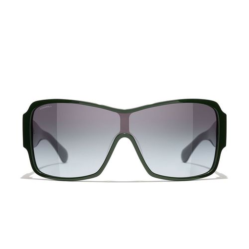 Kính Mát Chanel Shield Sunglasses CH5449 1228S6 Màu Xám/Xanh Green
