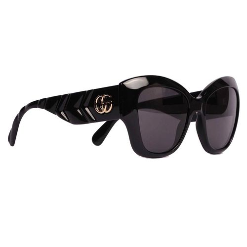 Kính Mát Gucci Grey Butterfly Ladies Sunglasses GG0808S 001 Màu Đen Xám-2