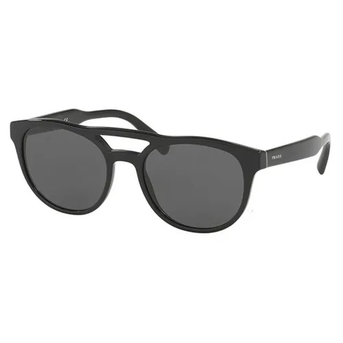 Kính Mát Prada Lettering Logo SPR13T 1AB 5SO Màu Đen