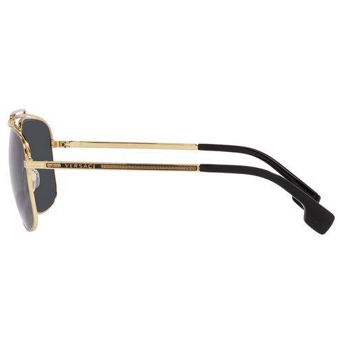 Kính Mát Versace Sunglasses VE2242 100287 Gold Màu Xám Vàng-3
