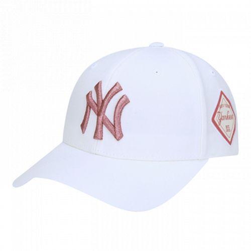 Mũ MLB Diamond Adjustable New York Yankees White 32CP85111-50I Màu Trắng