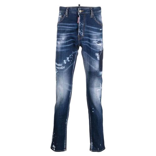 Quần Jeans Dsquared2 Relax Long Crotch S71LB1101 S30342 470 Màu Xanh-1