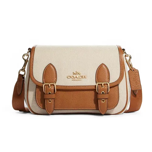 Coach - Túi Đeo Chéo Coach Lucy Crossbody Màu Nâu Trắng - Vua Hàng Hiệu