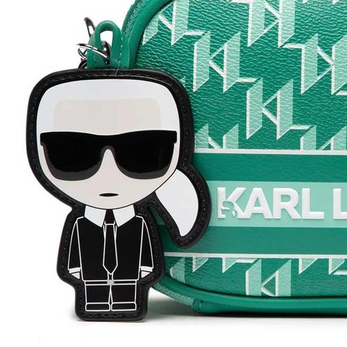 Túi Đeo Chéo Karl Lagerfeld K/Ikonik Monogram Camera Bag Màu Xanh Lá-5