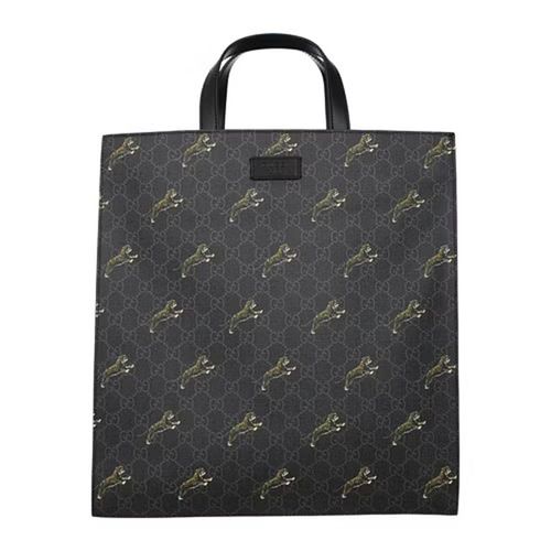 Túi Tote Gucci GG Supreme Canvas Shopper Tote Bag In Black