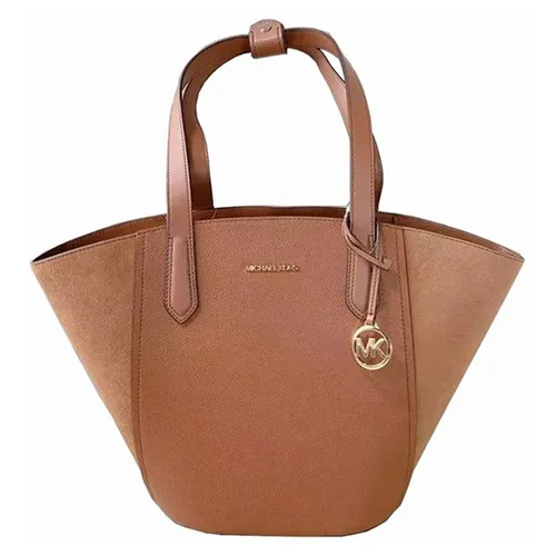 Túi Tote Michael Kors MK 35F1GPAT3S Portia Small Bucket Bag In Luggage Màu Nâu - Túi xách - Vua Hàng Hiệu
