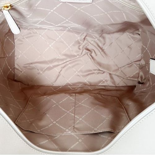 Túi Tote Michael Kors Gilly Large Drawstring Top Zip Tote Bag Light Cream MK Signature 35S1G2GT7B Màu Trắng-3