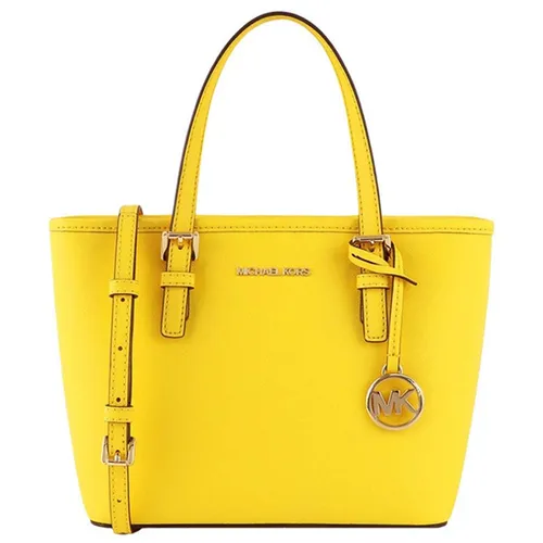 Michael Kors Jet Set Travel Center Stripe Saffiano Leather Small Tote Bag –  PinkOrchard.com