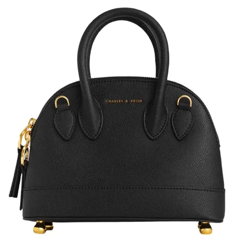 Túi Xách Nữ Charles & Keith CNK  Harmonee Bowling Bag - Black CK2-30151151 Màu Đen