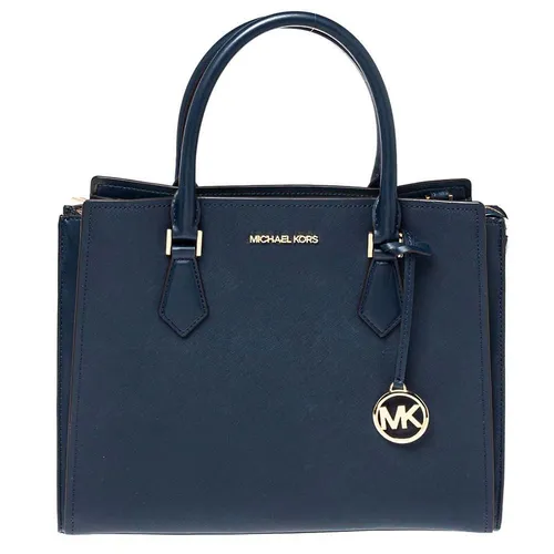 Túi Xách Michael Kors MK Navy Blue Saffiano Leather Large Hope Tote Màu Xanh Navy