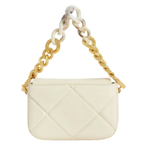 Túi Xách Nữ Charles & Keith CNK Mini Danika Chunky Chain Padded Bag Cream 50270926 Màu Trắng