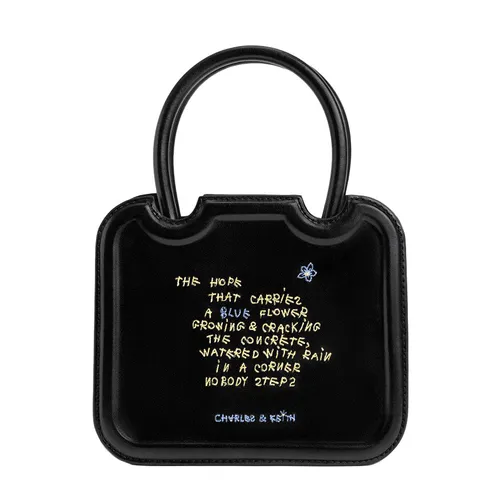 Túi Xách Nữ Charles & Keith CNK Perline Double Handle Sculptural Tote Bag - Black 30781879 Màu Đen