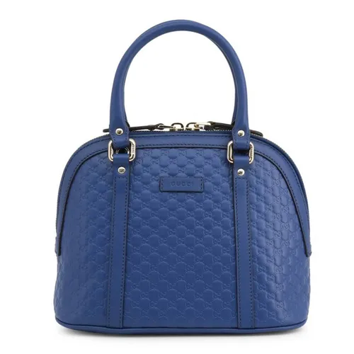 Túi xách Gucci Order - Túi Xách Tay Gucci Dome Satchel Shoulder Bag 449663_BMJ1G-4231 Màu Xanh Dương - Vua Hàng Hiệu