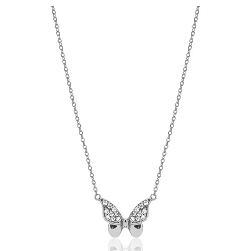 Trang sức Bạc Vàng 585, đá cucbic zirconia - Dây Chuyền Huy Thanh Jewelry DCMAMD 101 - 14K - Đá Cubic Zirconia Màu Bạc - Vua Hàng Hiệu