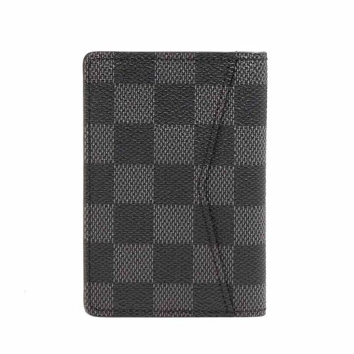 Ví Nam Louis Vuitton Pocket Organizer N63143 Màu Xám Đen-4