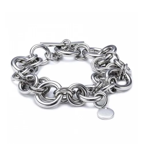 Vòng Đeo Tay Calvin Klein CK Smooth Bracelet KJ09AB01010M Màu Bạc