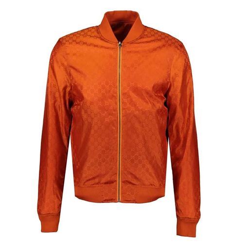 Áo Bomber Gucci Reversible Nylon GG Bomber Jacket Orange Size 48-2