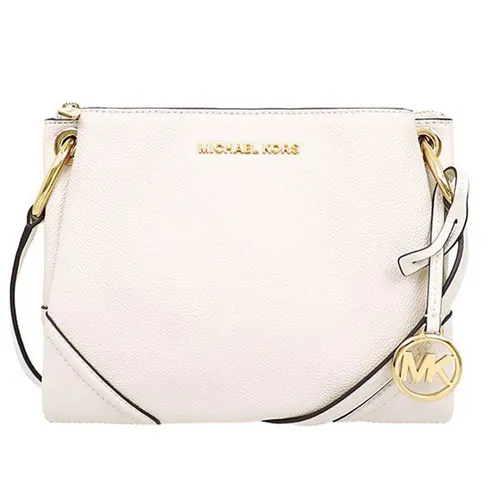 Túi Đeo Chéo Michael Kors MK Nicole Three Pocket Shoulder Bag Màu Trắng